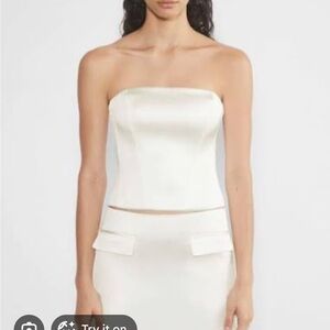 Aritzia Castle Satin Bustier